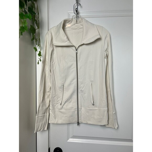 LULULEMON ~ Off White Running Yoga Lightweight Jacket size 6 - Picture 1 of 8